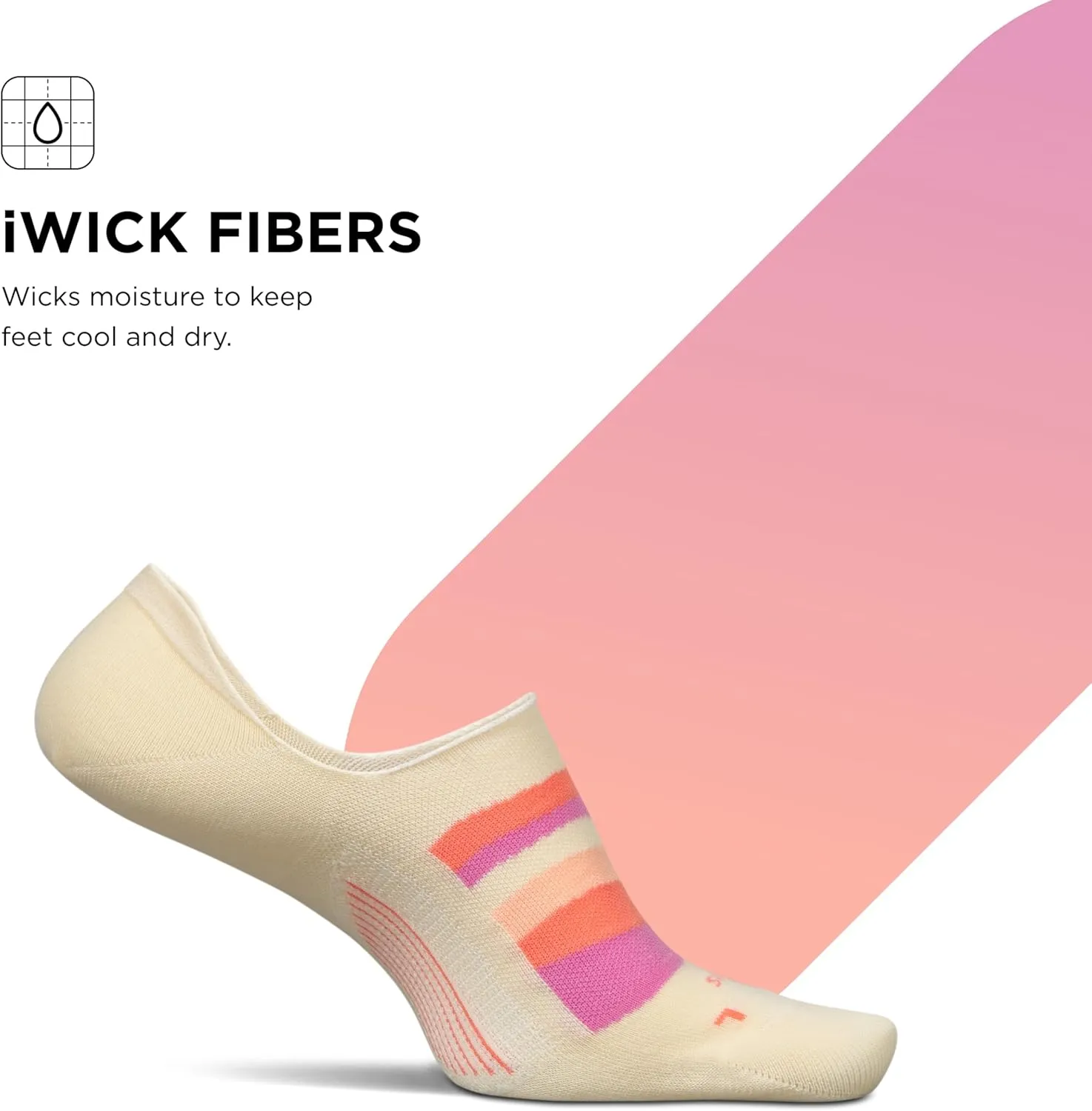 Feetures Everyday Ultra Light Cushion Invisible Sock for Women - Anti-Slip Sock Liner - (1 Pair)
