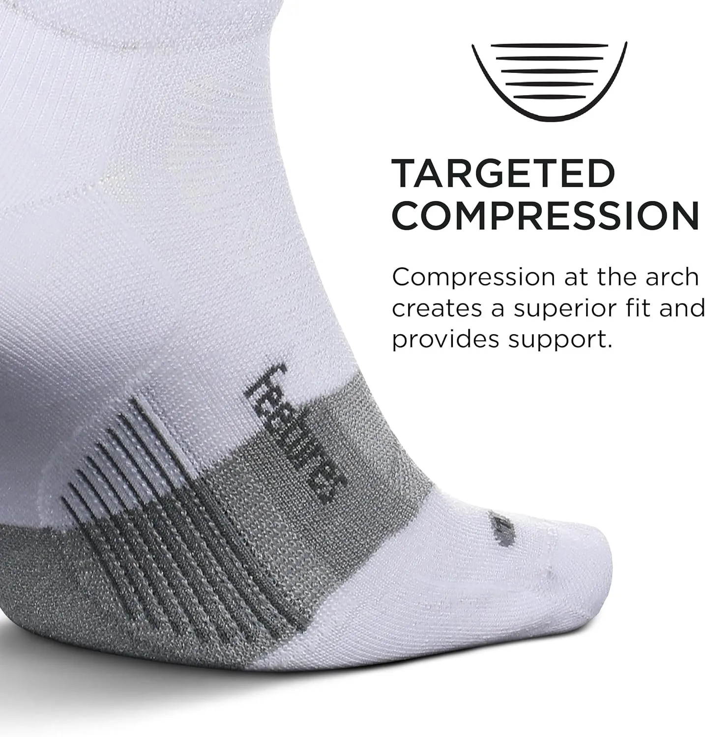 Feetures Merino 10 Max Cushion No Show Tab Ankle Socks - Wool Socks for Women & Men - (1 Pair)