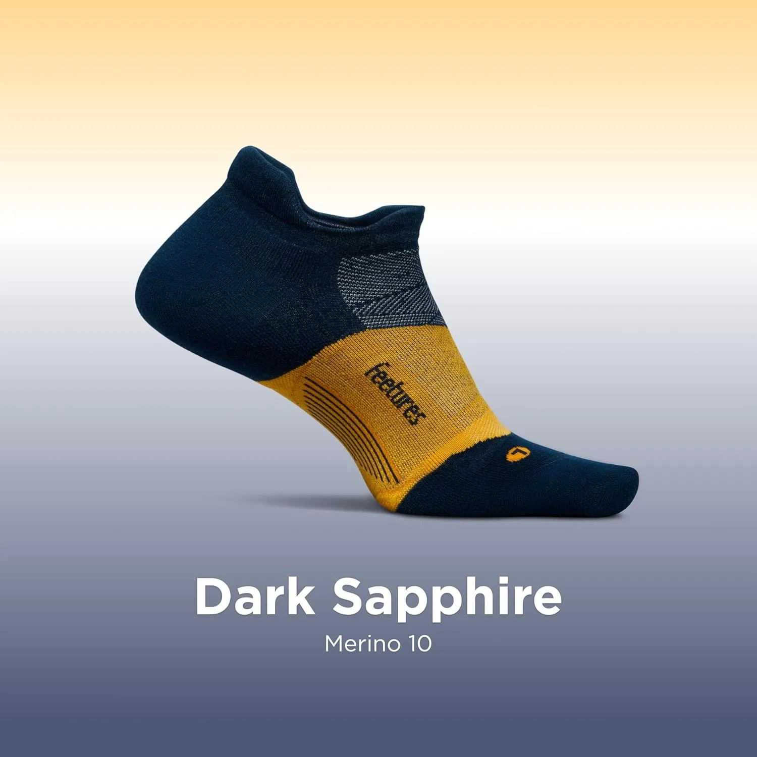 Feetures Merino 10 Max Cushion No Show Tab Ankle Socks - Wool Socks for Women & Men - (1 Pair)