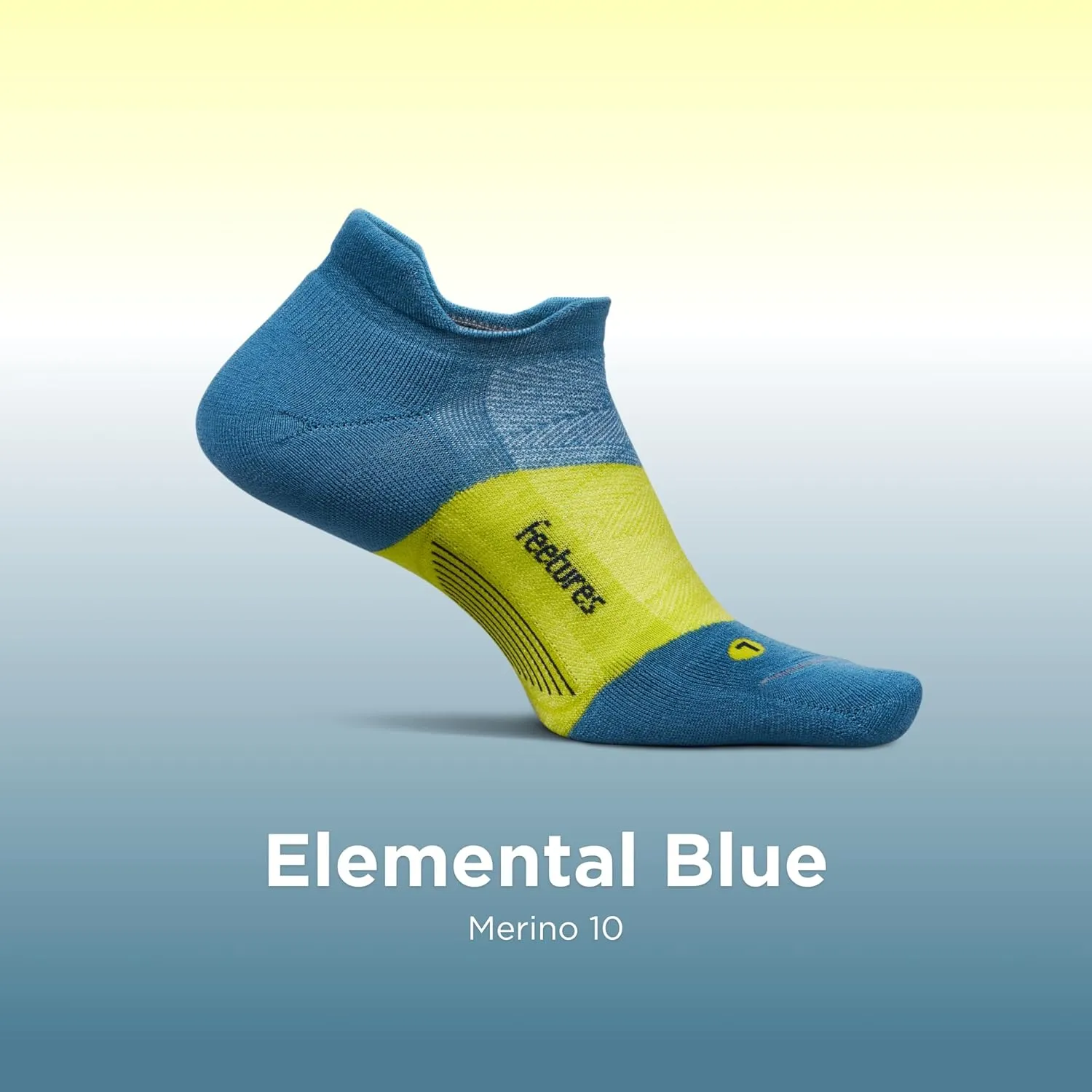Feetures Merino 10 Max Cushion No Show Tab Ankle Socks - Wool Socks for Women & Men - (1 Pair)