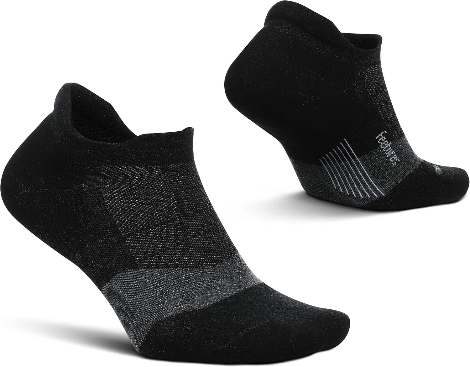 Feetures Merino 10 Max Cushion No Show Tab Ankle Socks - Wool Socks for Women & Men - (1 Pair)