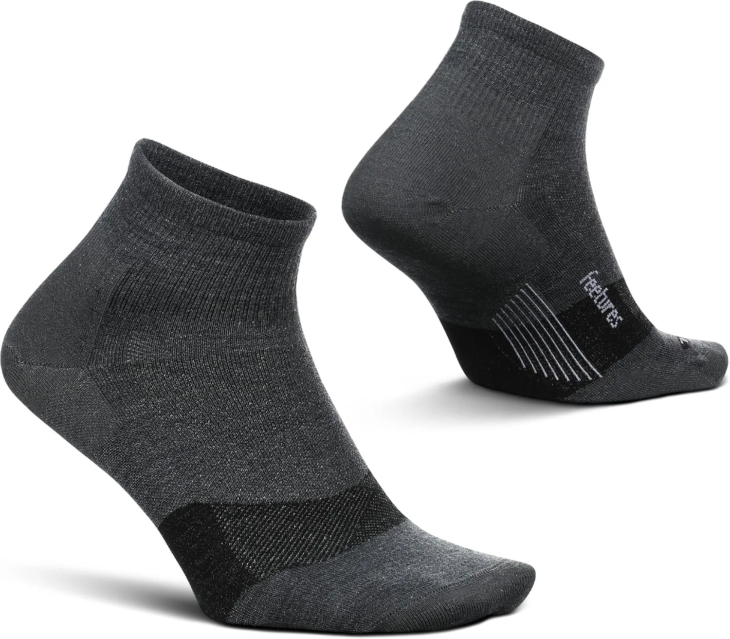 Feetures Merino 10 Ultra Light Quarter Sock Stripe (1 Pair)