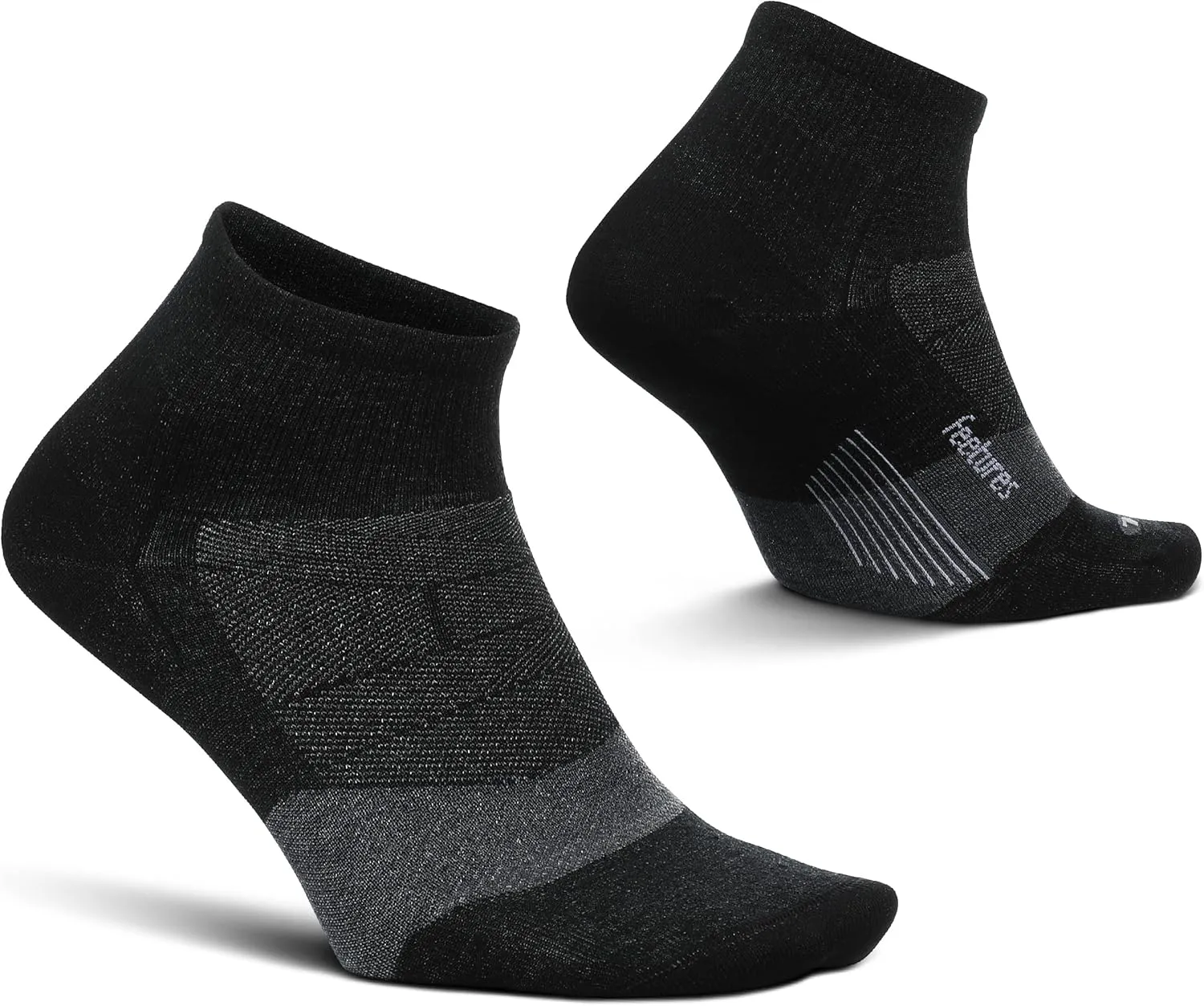 Feetures Merino 10 Ultra Light Quarter Sock Stripe (1 Pair)