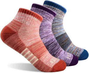 FEIDEER Hiking Walking Socks For Women, Multi-pack Outdoor Recreation Socks Moisture Wicking Crew Socks