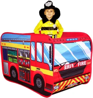 Fire Engine Truck Pop-up Play Tent Kids Pretend Vehicle by POCO DIVO