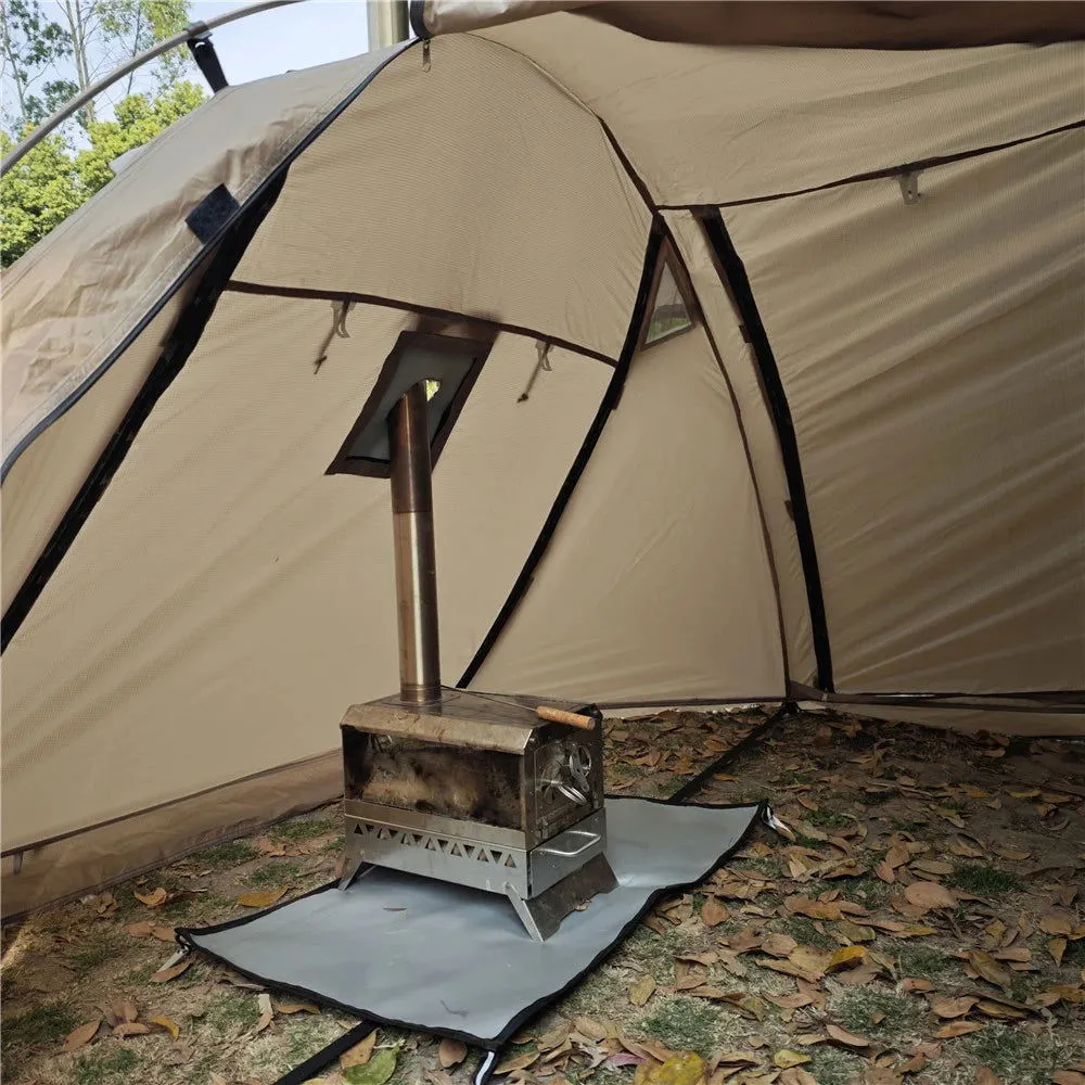 Fireproof 2-Person Hot Tent – Waterproof 4-Season Tent with Stove Jack & Snow Skirt for Camping, Hiking, and Hunting