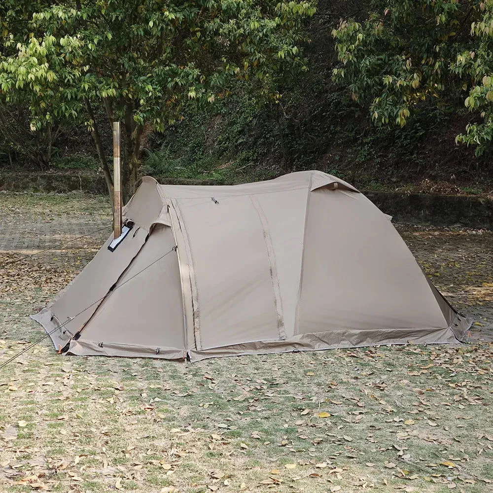Fireproof 2-Person Hot Tent – Waterproof 4-Season Tent with Stove Jack & Snow Skirt for Camping, Hiking, and Hunting
