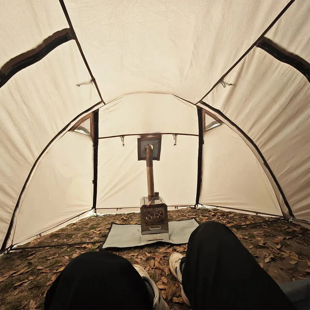 Fireproof 2-Person Hot Tent – Waterproof 4-Season Tent with Stove Jack & Snow Skirt for Camping, Hiking, and Hunting
