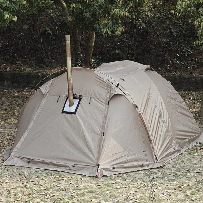 Fireproof 2-Person Hot Tent – Waterproof 4-Season Tent with Stove Jack & Snow Skirt for Camping, Hiking, and Hunting