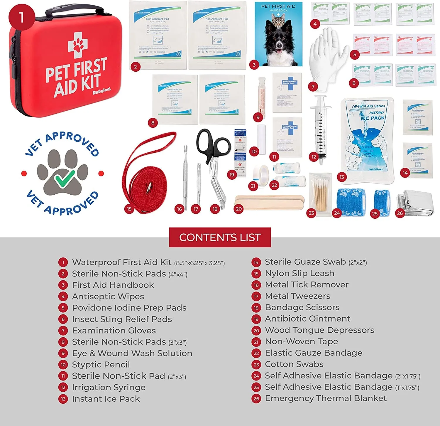 First Aid Solutions - First Aid Kit | Vet Approved Pet First Aid Supplies