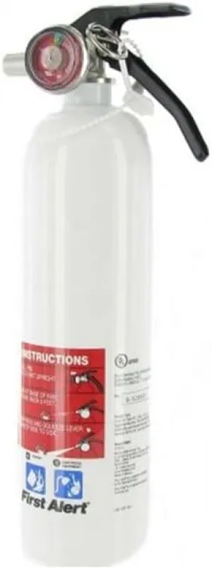 First Alert REC5 Recreation Fire Extinguisher, UL Rated 5-B:C, White, 1-Pack