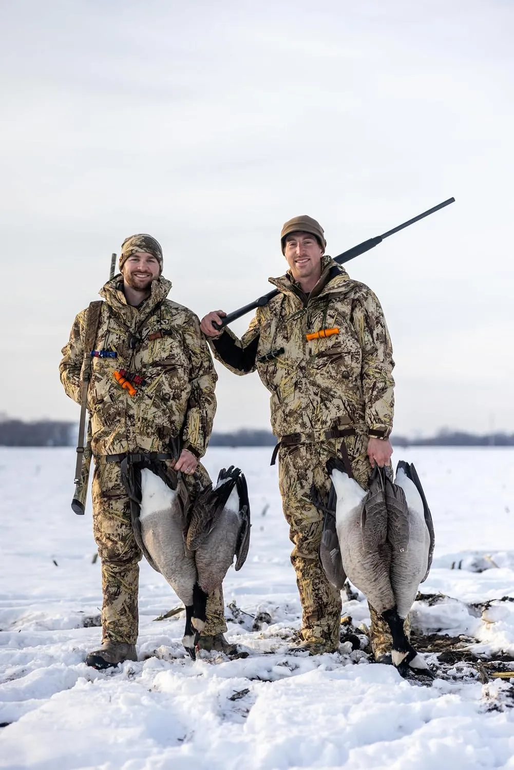 First Lite Men's Refuge Bib Pant - Waterproof Windproof Insulated Camo Duck Hunting Bibs