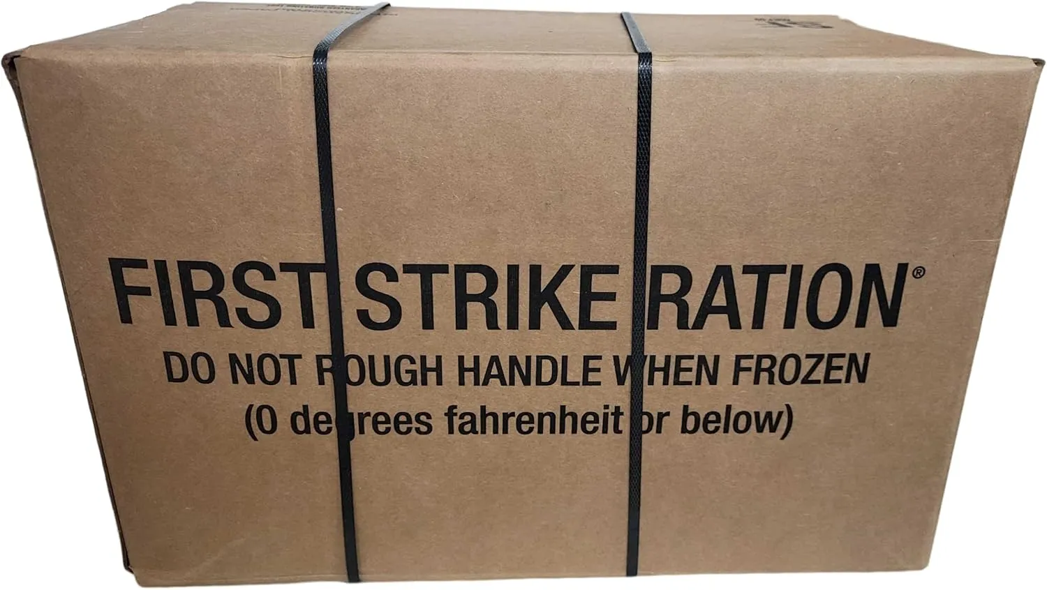 First Strike Ration MRE Insp/Test Date 06/2020 One Ration = 3 Meals 9 Rations in One Case