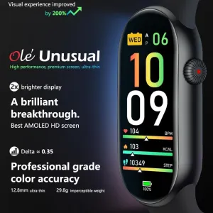 FITVII Ole Fitness Tracker with 24/7 Heart Rate and Blood Pressure Monitor, Blood Oxygen Sleep Tracking Step Calories Counter IP68 Waterproof Activity Tracker for Women Men