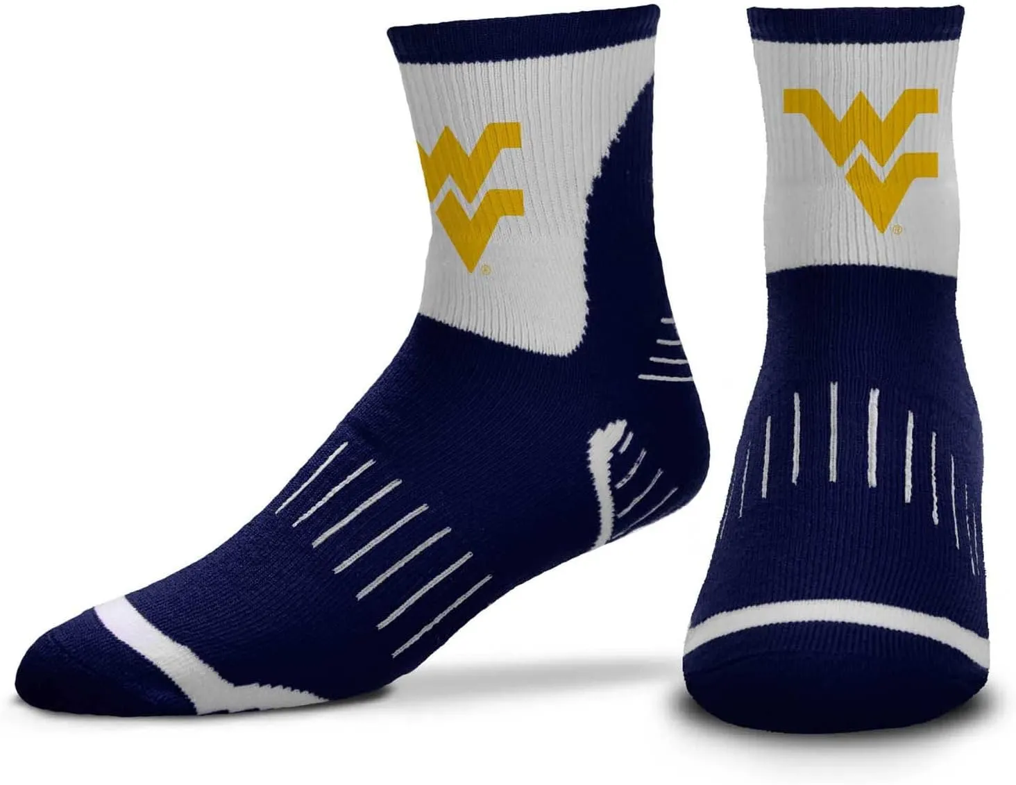 For Bare Feet NCAA Youth Surge Team Mascot Quarter Socks - All Weather Performance - Girls & Boys - Enhance your Footwear