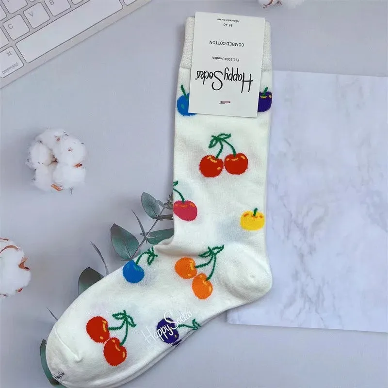 Four Seasons Pure Cotton  Women's Mid-Tube Moisture Wicks And Sweat Sports Socks
