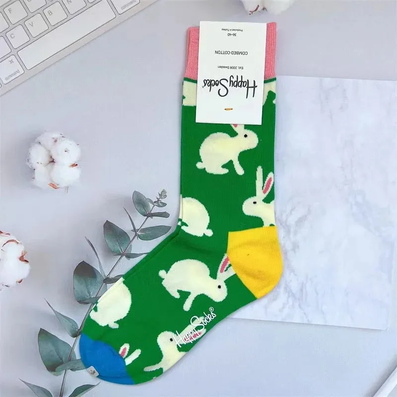 Four Seasons Pure Cotton  Women's Mid-Tube Moisture Wicks And Sweat Sports Socks