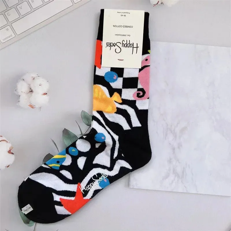 Four Seasons Pure Cotton  Women's Mid-Tube Moisture Wicks And Sweat Sports Socks