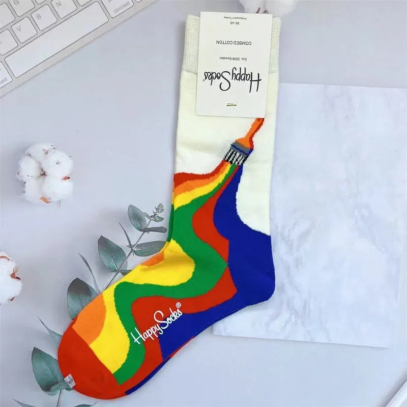 Four Seasons Pure Cotton  Women's Mid-Tube Moisture Wicks And Sweat Sports Socks