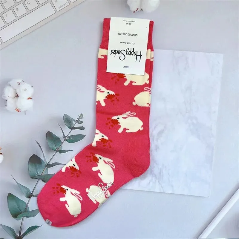 Four Seasons Pure Cotton  Women's Mid-Tube Moisture Wicks And Sweat Sports Socks