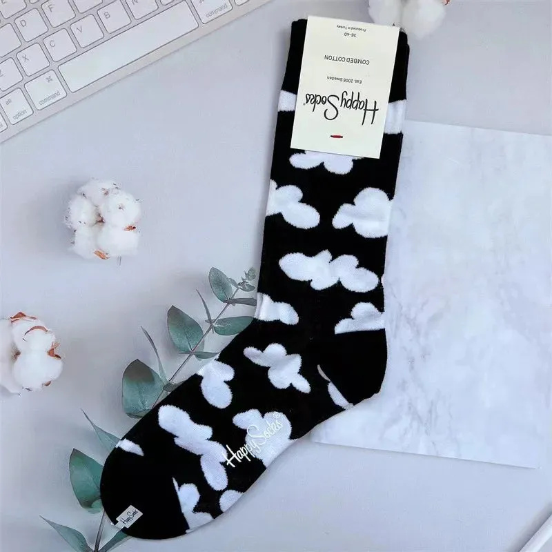 Four Seasons Pure Cotton  Women's Mid-Tube Moisture Wicks And Sweat Sports Socks