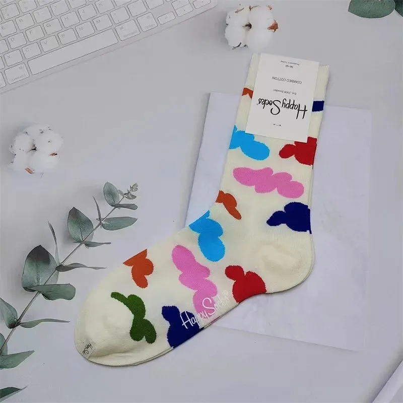 Four Seasons Pure Cotton  Women's Mid-Tube Moisture Wicks And Sweat Sports Socks