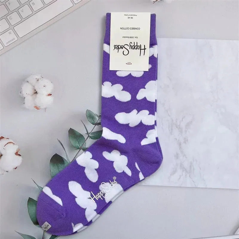 Four Seasons Pure Cotton  Women's Mid-Tube Moisture Wicks And Sweat Sports Socks