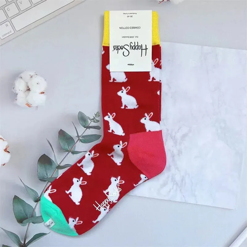 Four Seasons Pure Cotton  Women's Mid-Tube Moisture Wicks And Sweat Sports Socks