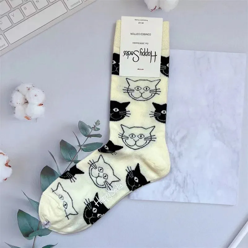 Four Seasons Pure Cotton  Women's Mid-Tube Moisture Wicks And Sweat Sports Socks