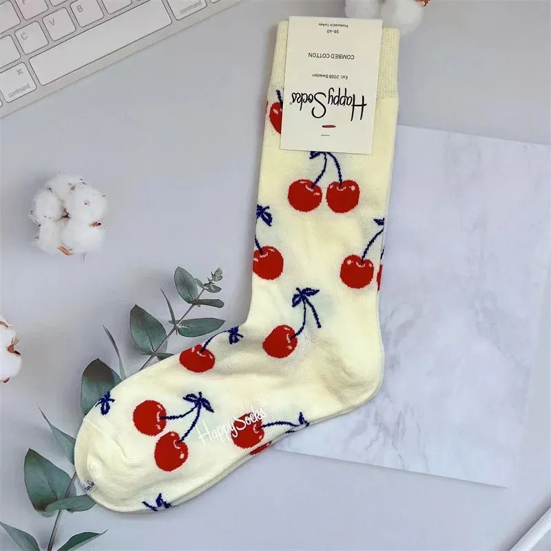 Four Seasons Pure Cotton  Women's Mid-Tube Moisture Wicks And Sweat Sports Socks