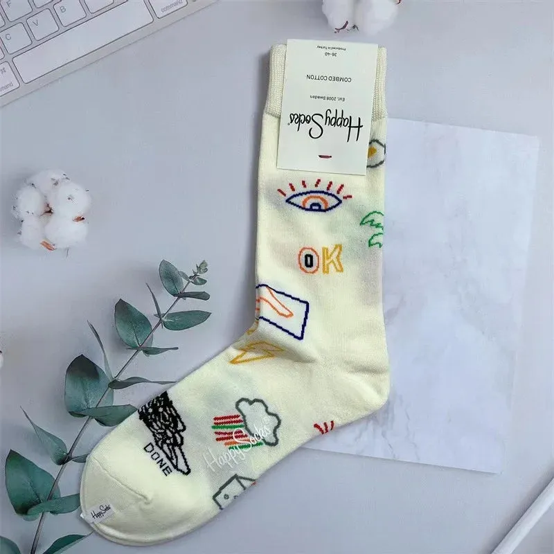 Four Seasons Pure Cotton  Women's Mid-Tube Moisture Wicks And Sweat Sports Socks