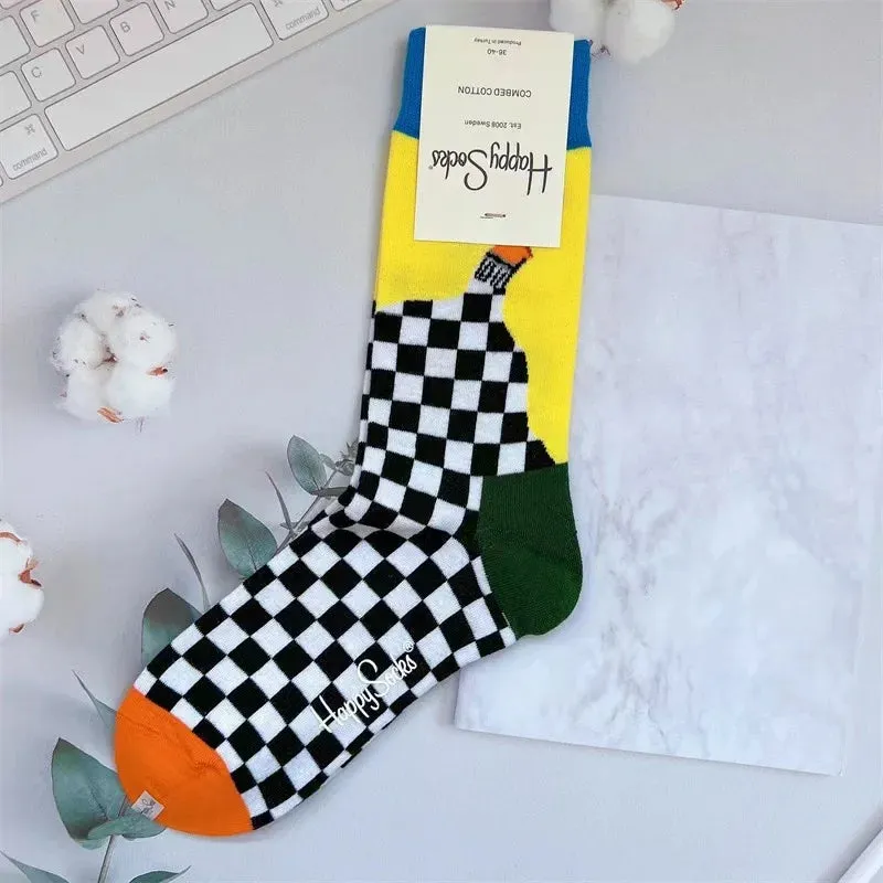Four Seasons Pure Cotton  Women's Mid-Tube Moisture Wicks And Sweat Sports Socks