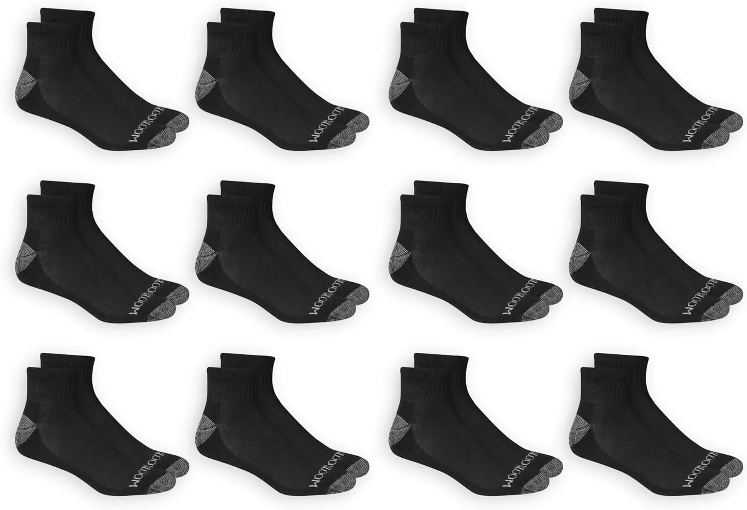 Fruit of the Loom Men's Dual Defense Ankle Socks (12 Pack)