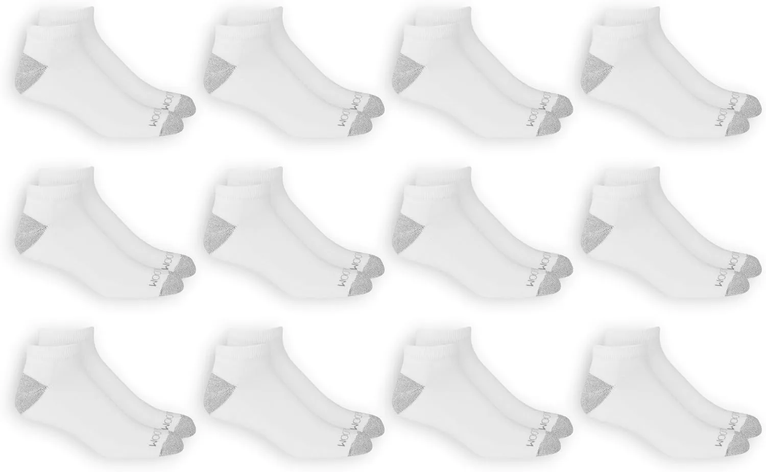 Fruit of the Loom Men's Dual Defense Low Cut Socks (12 Pack)