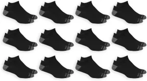 Fruit of the Loom Men's Dual Defense No Show Socks (12 Pack)
