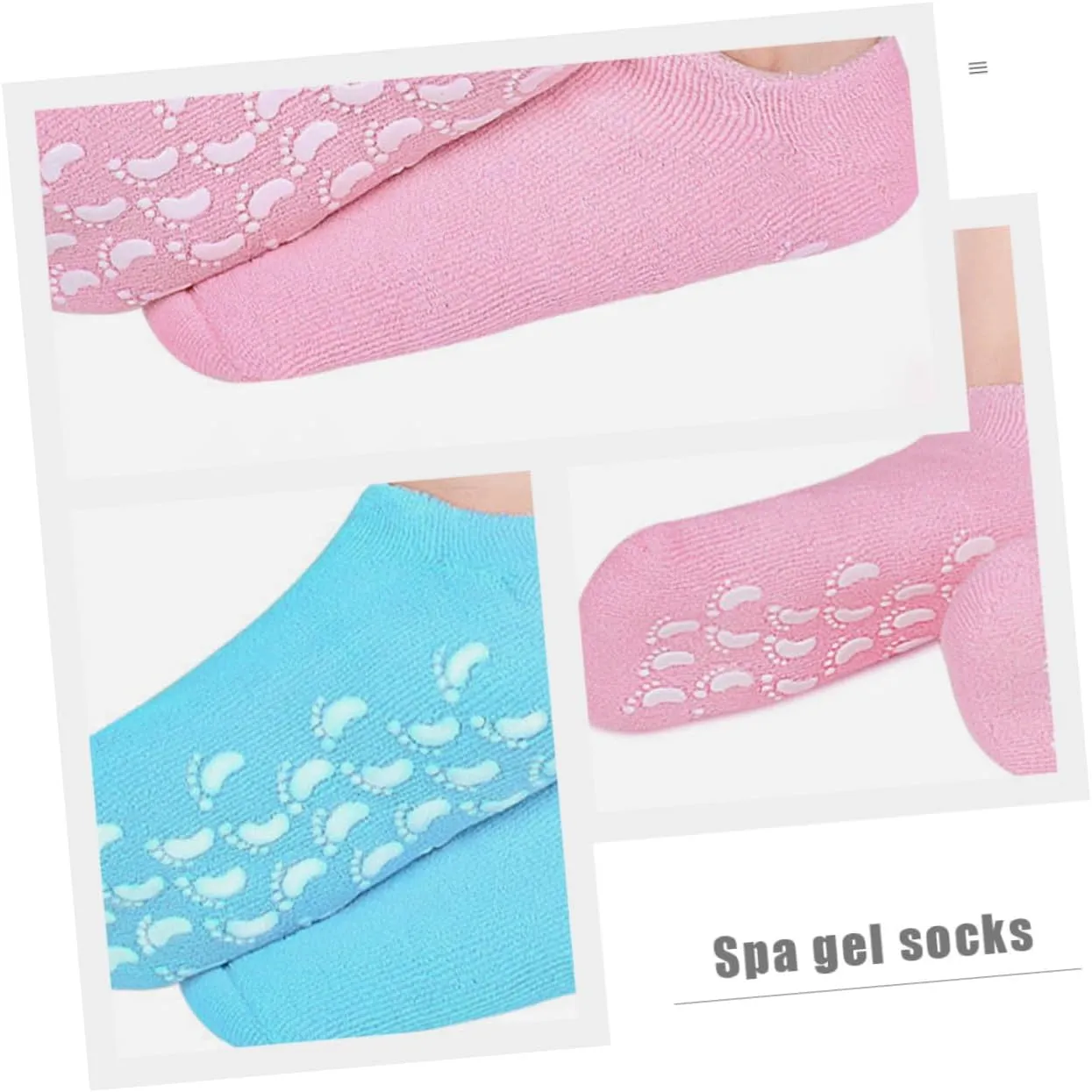 GALPADA 1set Moisturizing and Anti-Slip Socks Dry Spa Sock Feet Masks Foot Moisturizing Socks Foot Soak Skin Athletes Foot Treatment Spa Use Socks Vegetable Gel 3pairs