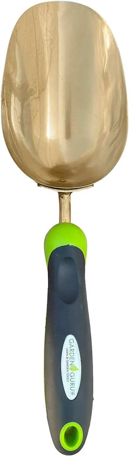 Garden Guru Super Strong Titanium Garden Scoop Trowel Shovel Transplanter - Rust Resistant - Ergonomic Handle - Perfect Hand Shovel for Gardening Transplanting and Digging