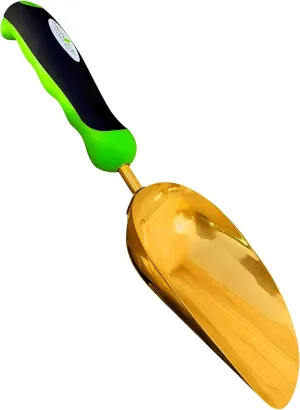 Garden Guru Super Strong Titanium Garden Scoop Trowel Shovel Transplanter - Rust Resistant - Ergonomic Handle - Perfect Hand Shovel for Gardening Transplanting and Digging