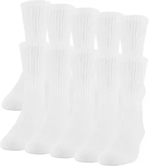 Gildan Men's Active Cotton Crew Socks, 10-pairs