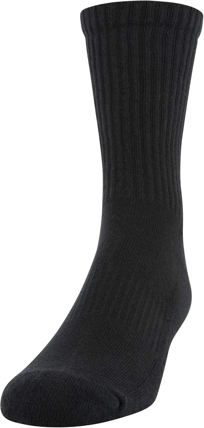Gildan Men's Active Cotton Crew Socks, 10-pairs
