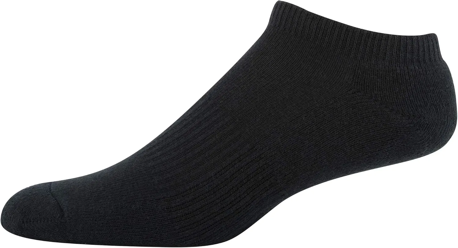 Gildan Men's Active Cotton No Show Socks, 10-Pairs