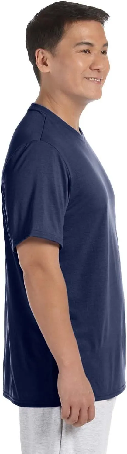 Gildan Men's Moisture Wicking Polyester Performance T-Shirt, 2-Pack
