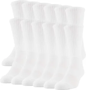 Gildan Men's Performance Crew Socks, 12 Pairs