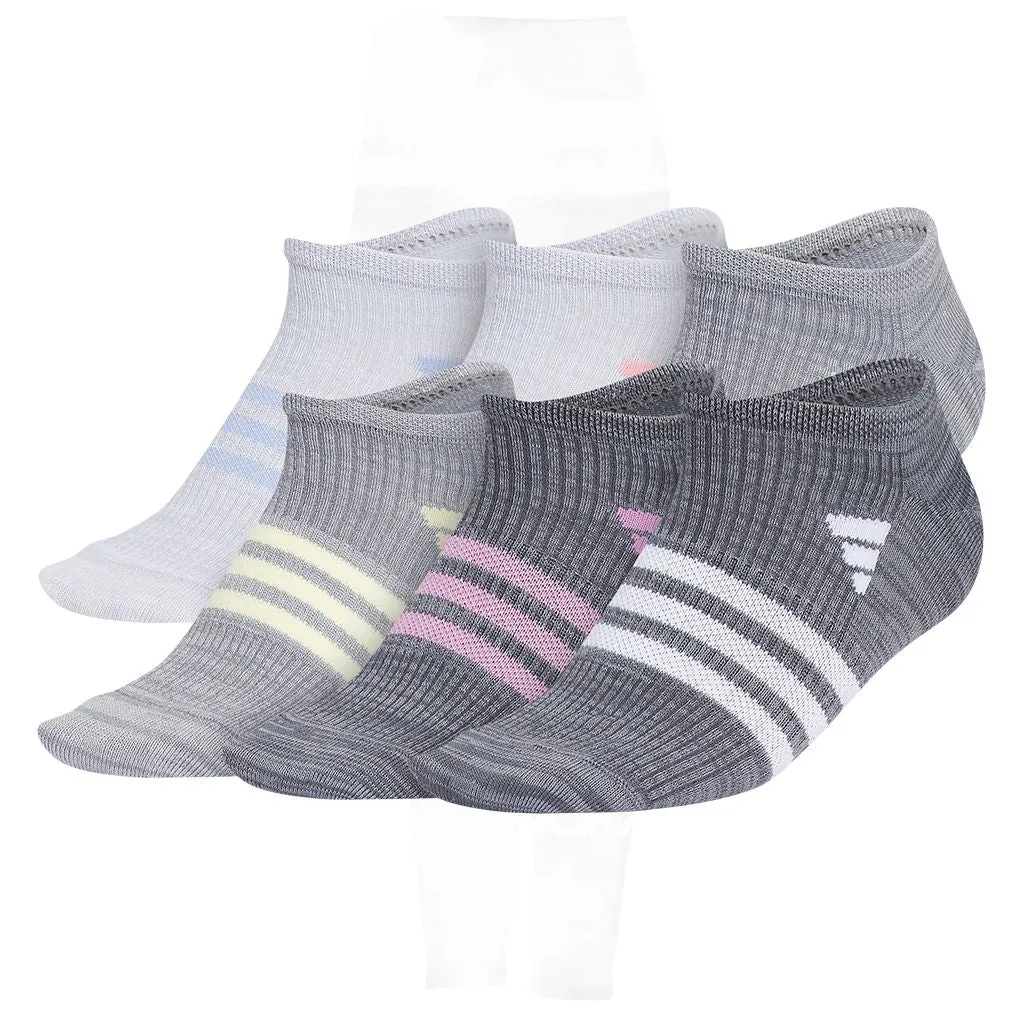 Girl's Adidas No show 6PK Sock