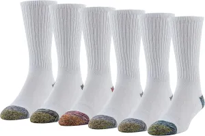 GOLDTOE Men's FIT TEC Cushion Crew Socks, 6-Pairs