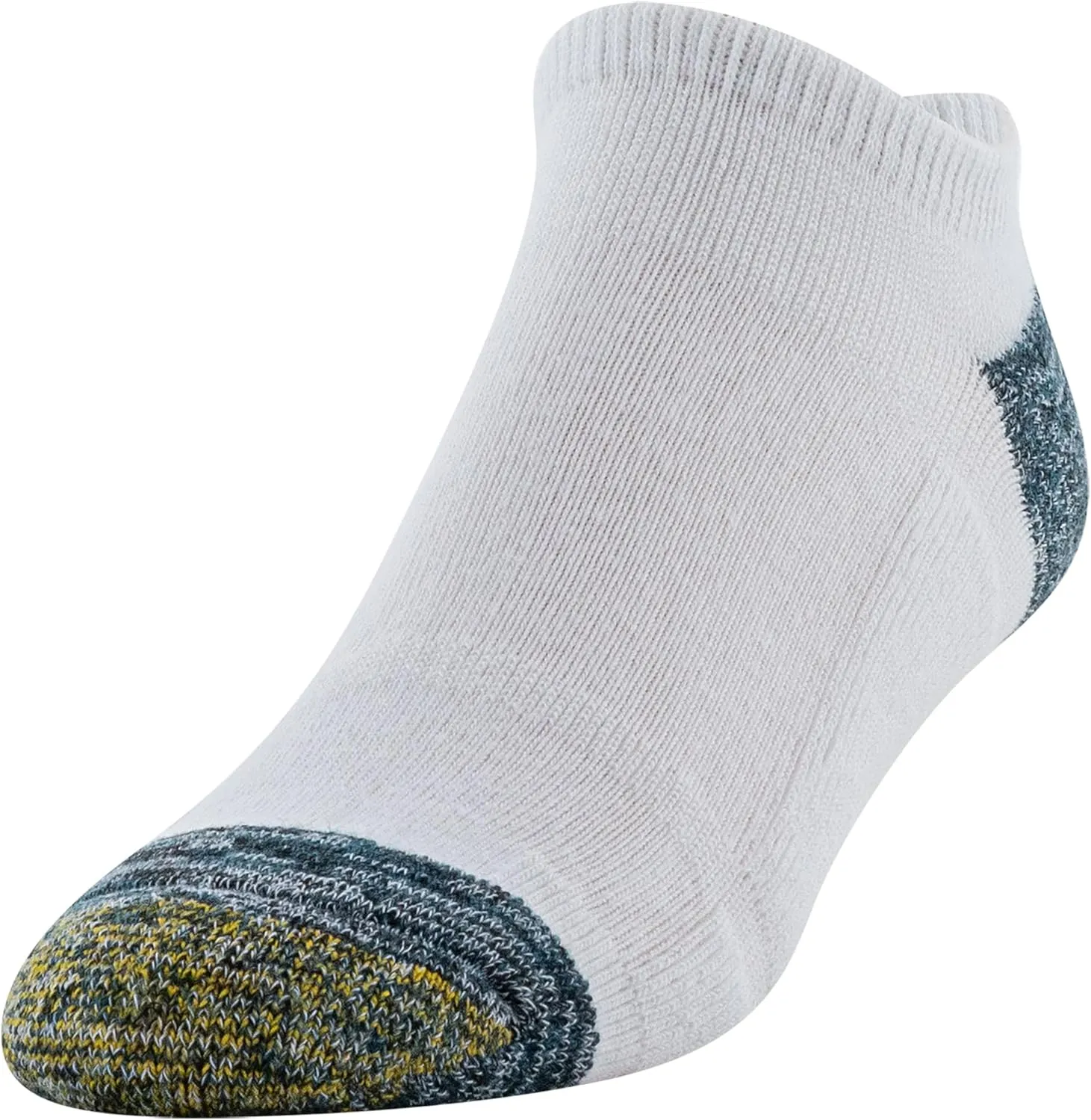 GOLDTOE Men's FIT TEC Cushion No Show Socks, 6-Pairs