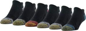 GOLDTOE Men's FIT TEC Cushion No Show Socks, 6-Pairs