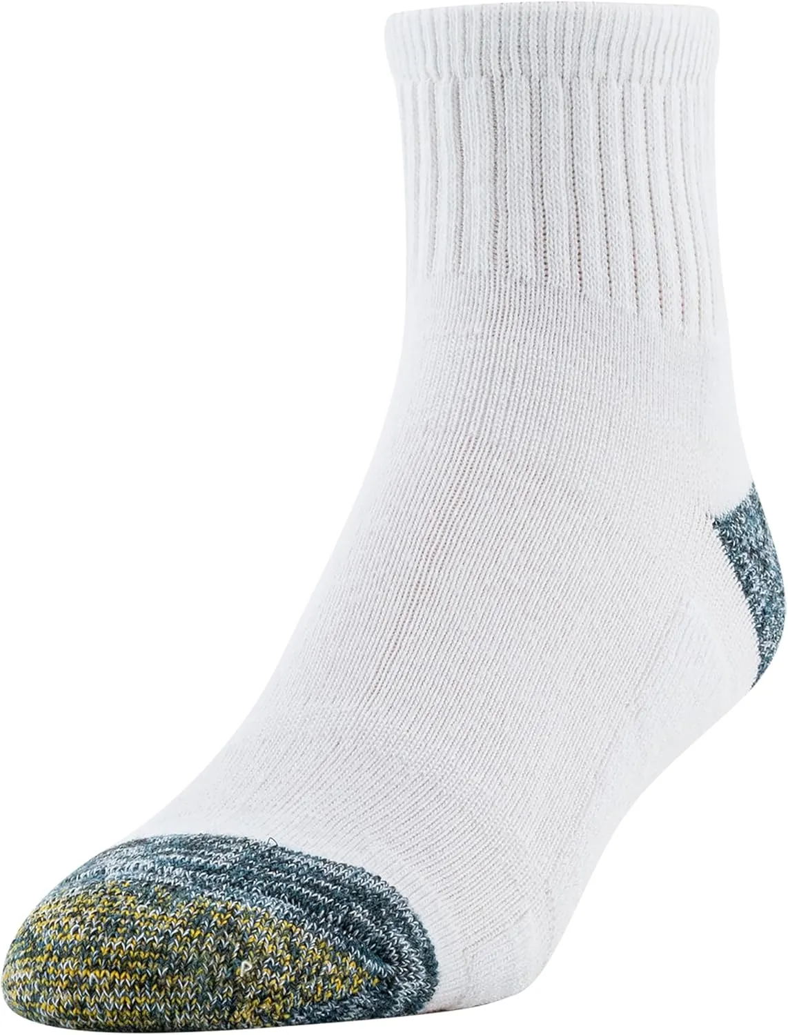GOLDTOE Men's FIT TEC Cushion Quarter Socks, 6-Pairs