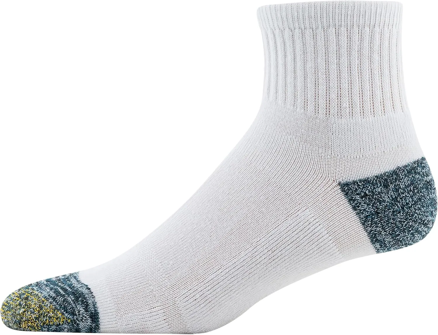 GOLDTOE Men's FIT TEC Cushion Quarter Socks, 6-Pairs
