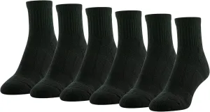 GOLDTOE Women's FIT TEC Cushion Quarter Socks, 6-Pairs